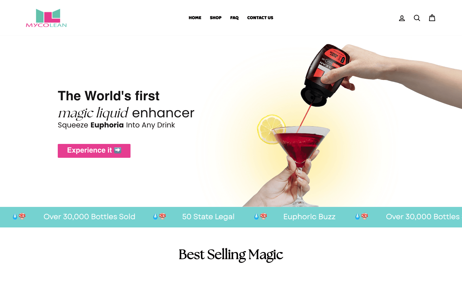 MycoLean website screenshot