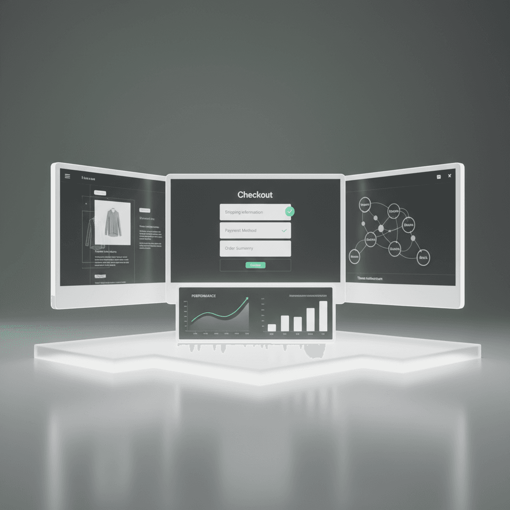 Commerce order flow with fulfillment exception handling