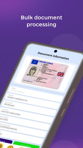 Bellb ID Android App workflow screen