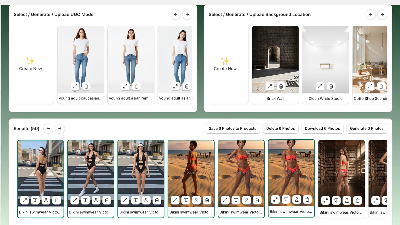 MyUGC Shopify App real product site screenshot