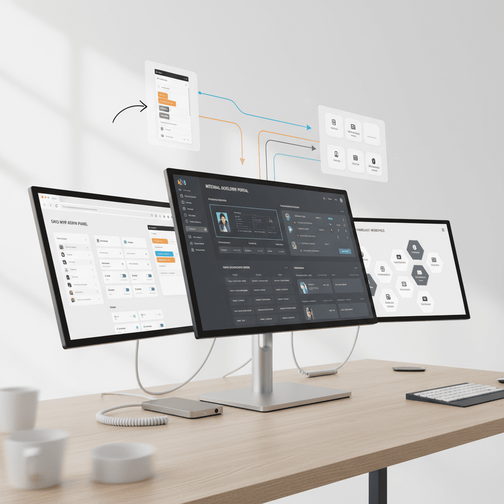 Product platform and internal workflow visual