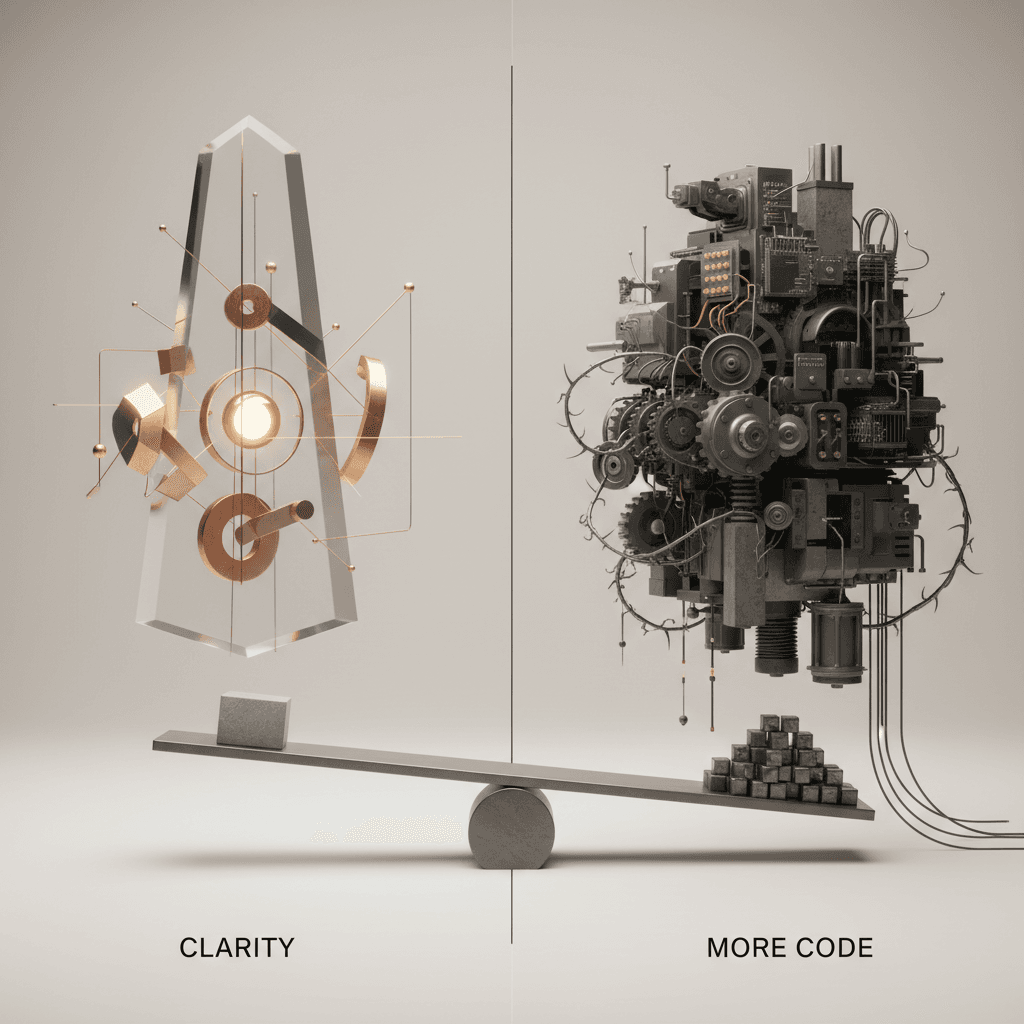Why founders overbuild too early comparison visual
