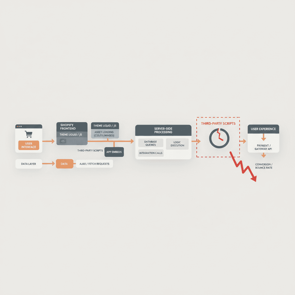 Shopify Performance Mistakes That Hurt Conversion architecture diagram visual