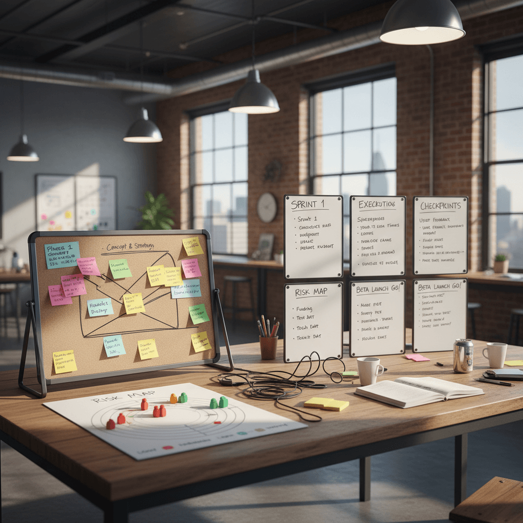 Founder Advisory vs Hiring a Full Team Too Early product UI visual