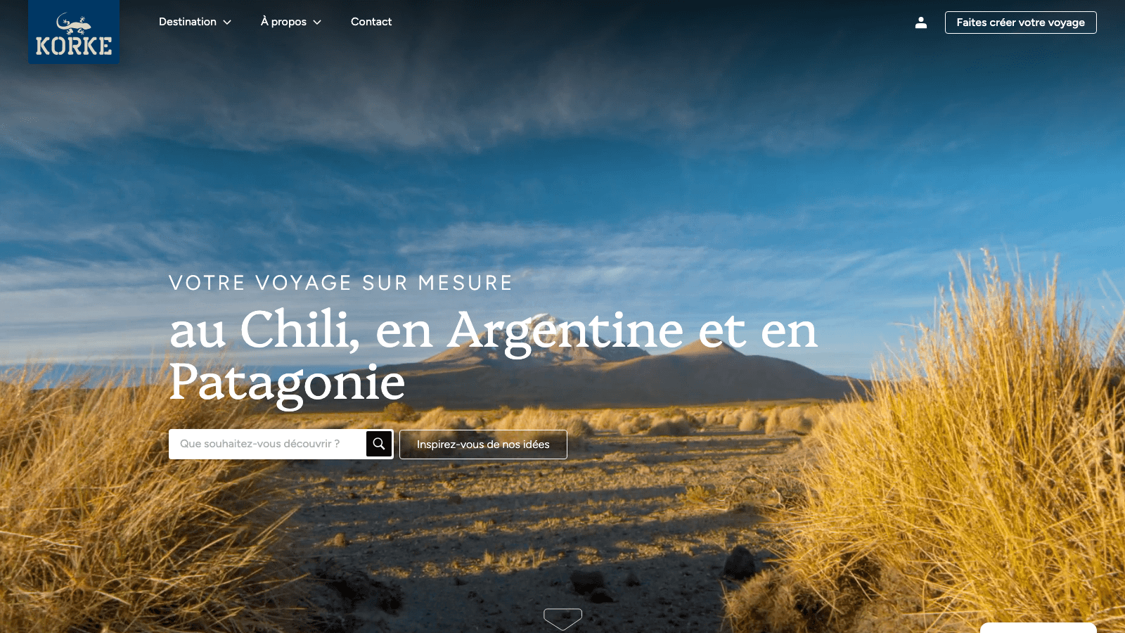 Korke client website