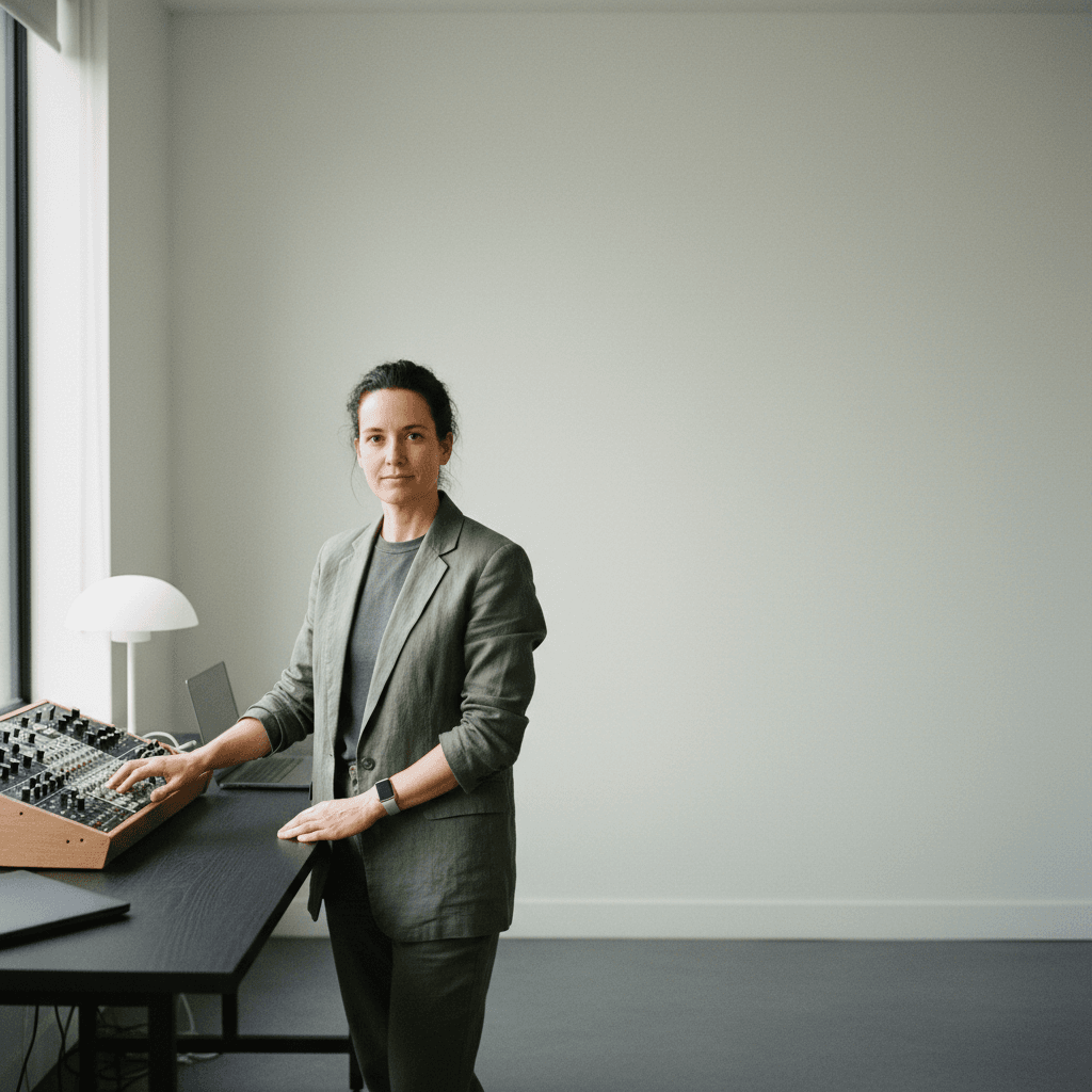 Editorial portrait of YAS in workspace