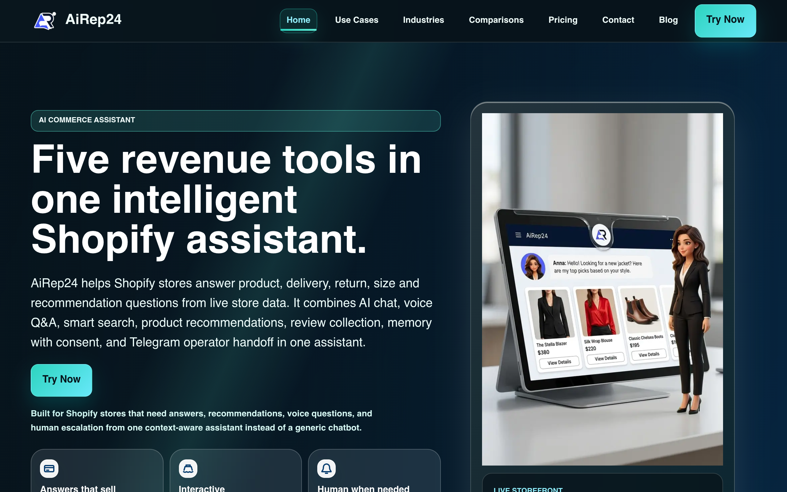 AIRep24 Blog with practical Shopify AI assistant with live variant-level data guides, insights, practical frameworks, and clear buying guidance.