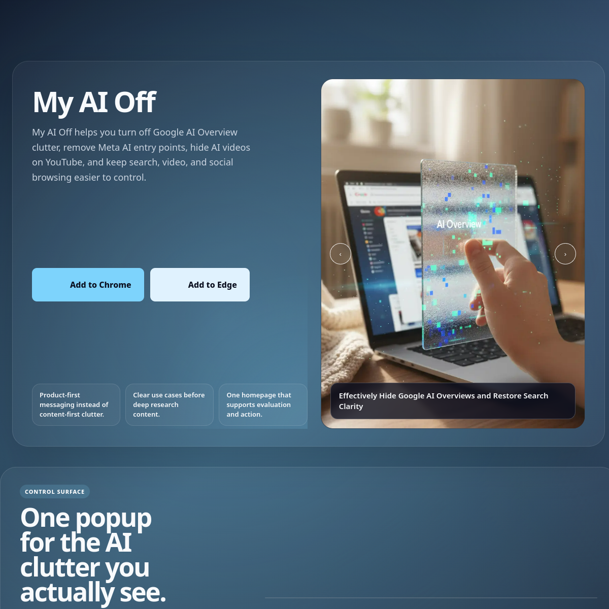 My AI Off logo or product screenshot